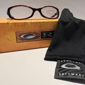 Vintage Oakley Eyeglasses Frames Soft Top 4.0 Red Tortoise
